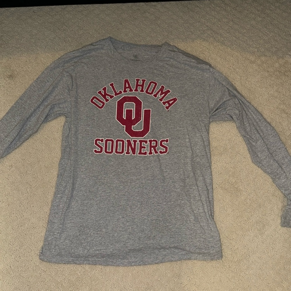 University of Oklahoma Gray Long-Sleeve Shirt
